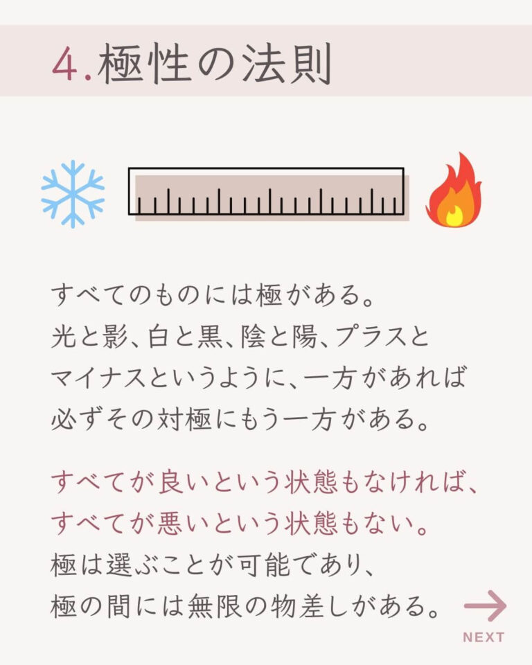 メタ・シークレット６　極性の法則